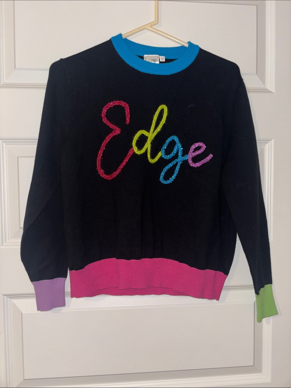 Queen of Sparkles Edge Rainbow Black Multicolor
